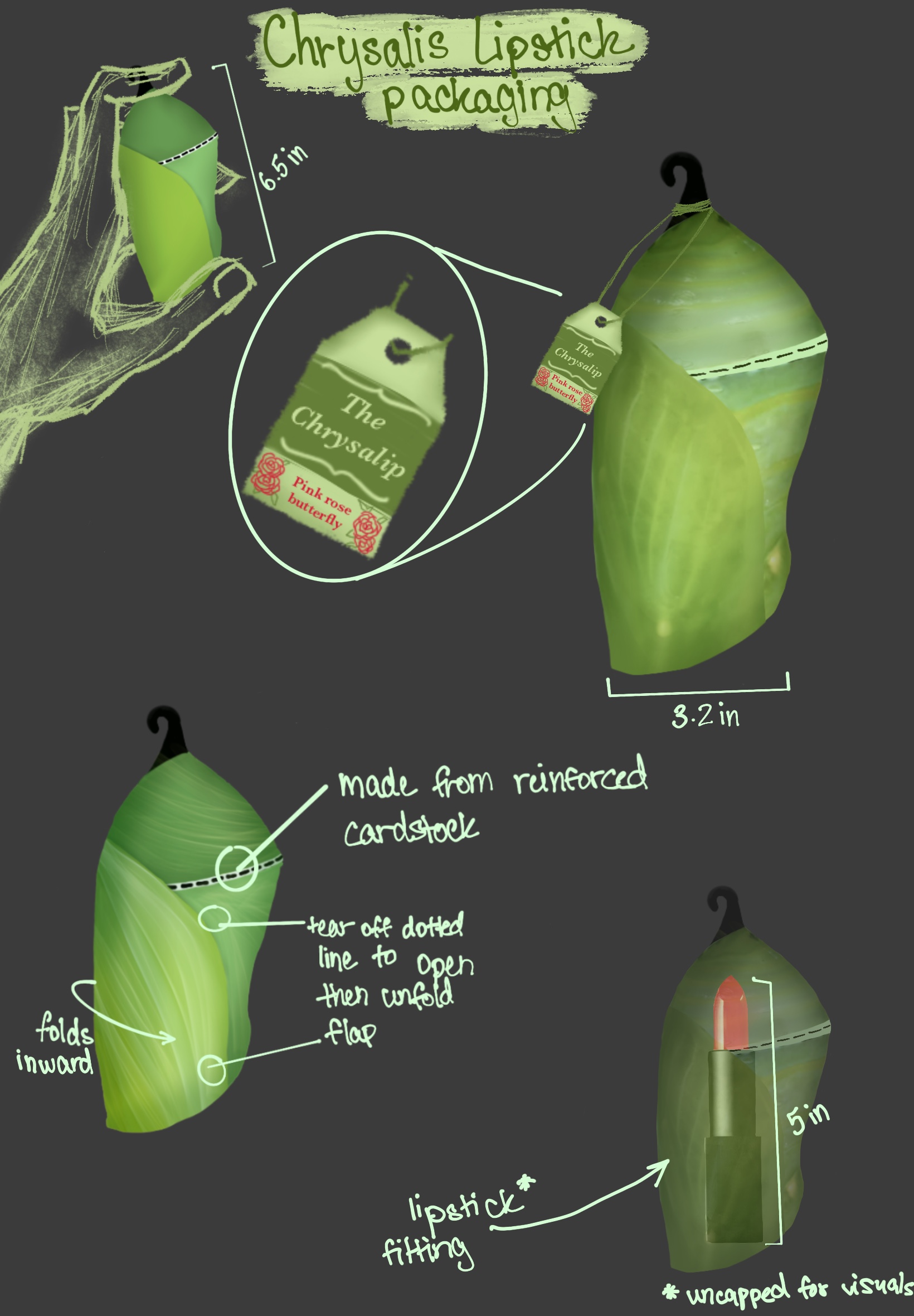 Chrysalis Lip Packaging