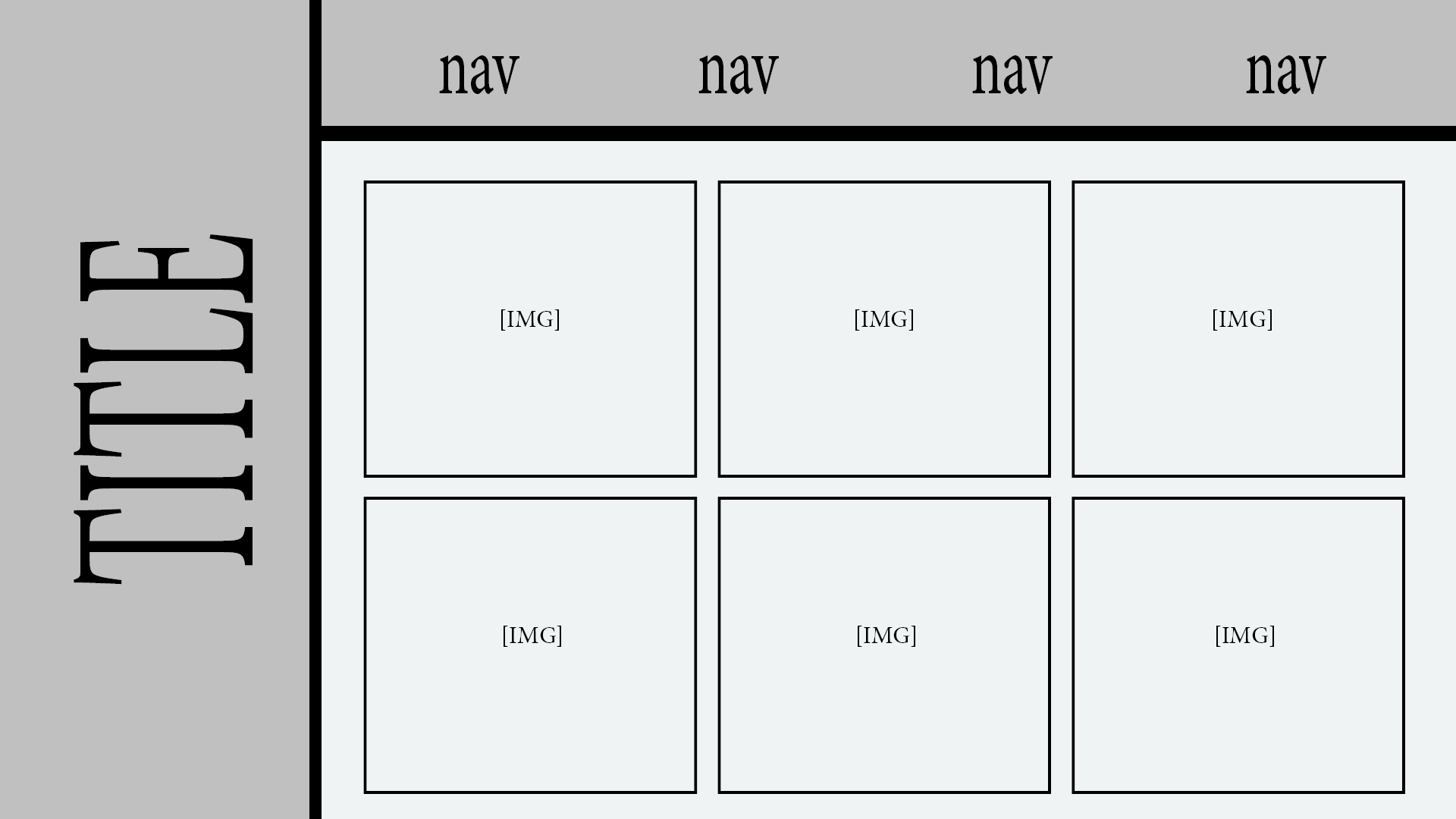 image of wireframe for desktop display