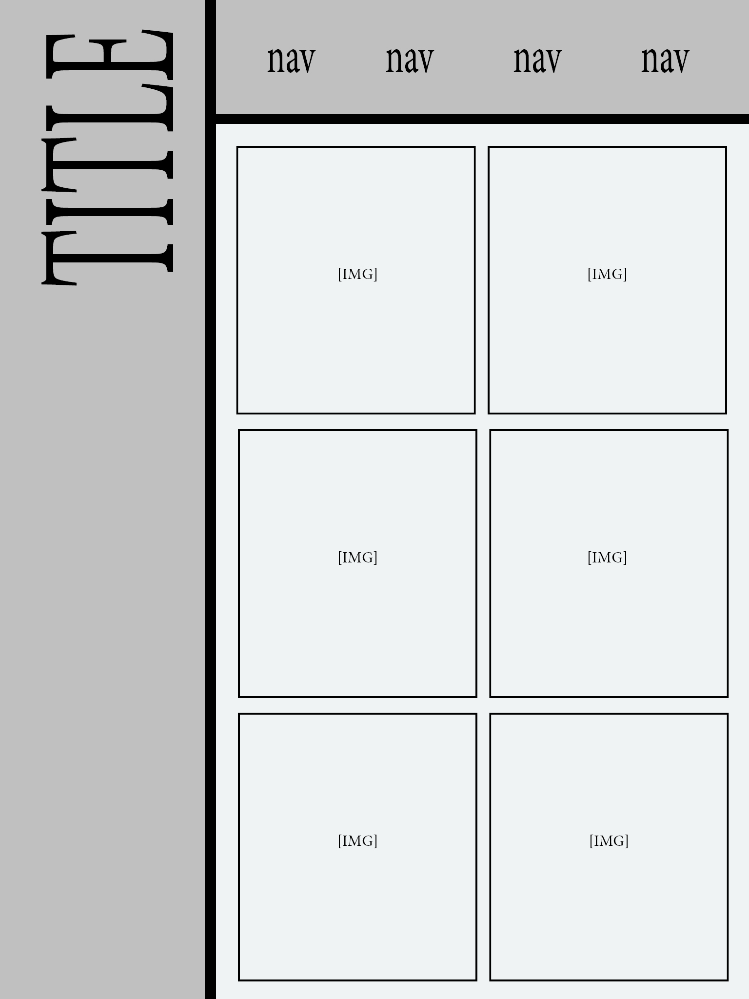 image of wireframe for tablet display