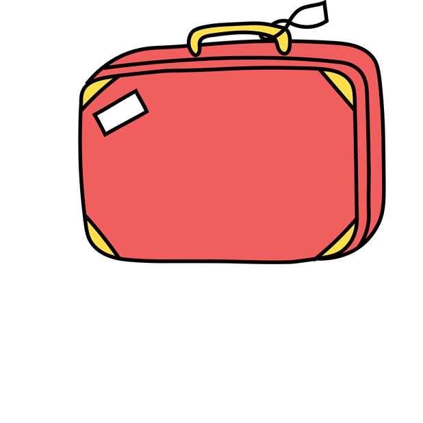 gif of a suitcase opening and closing