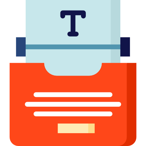 Freelance Writing typewriter icon