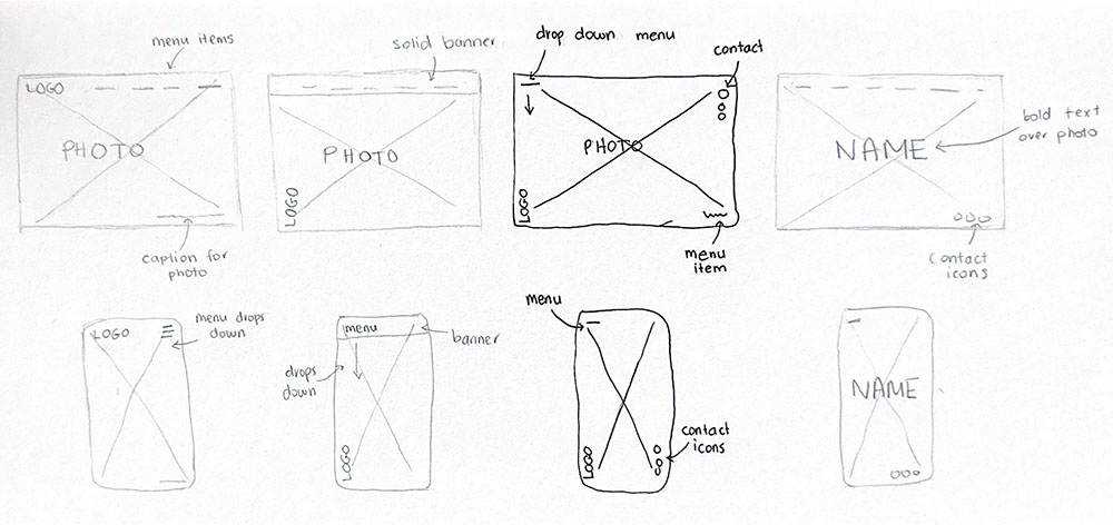 thumbnails and sketches