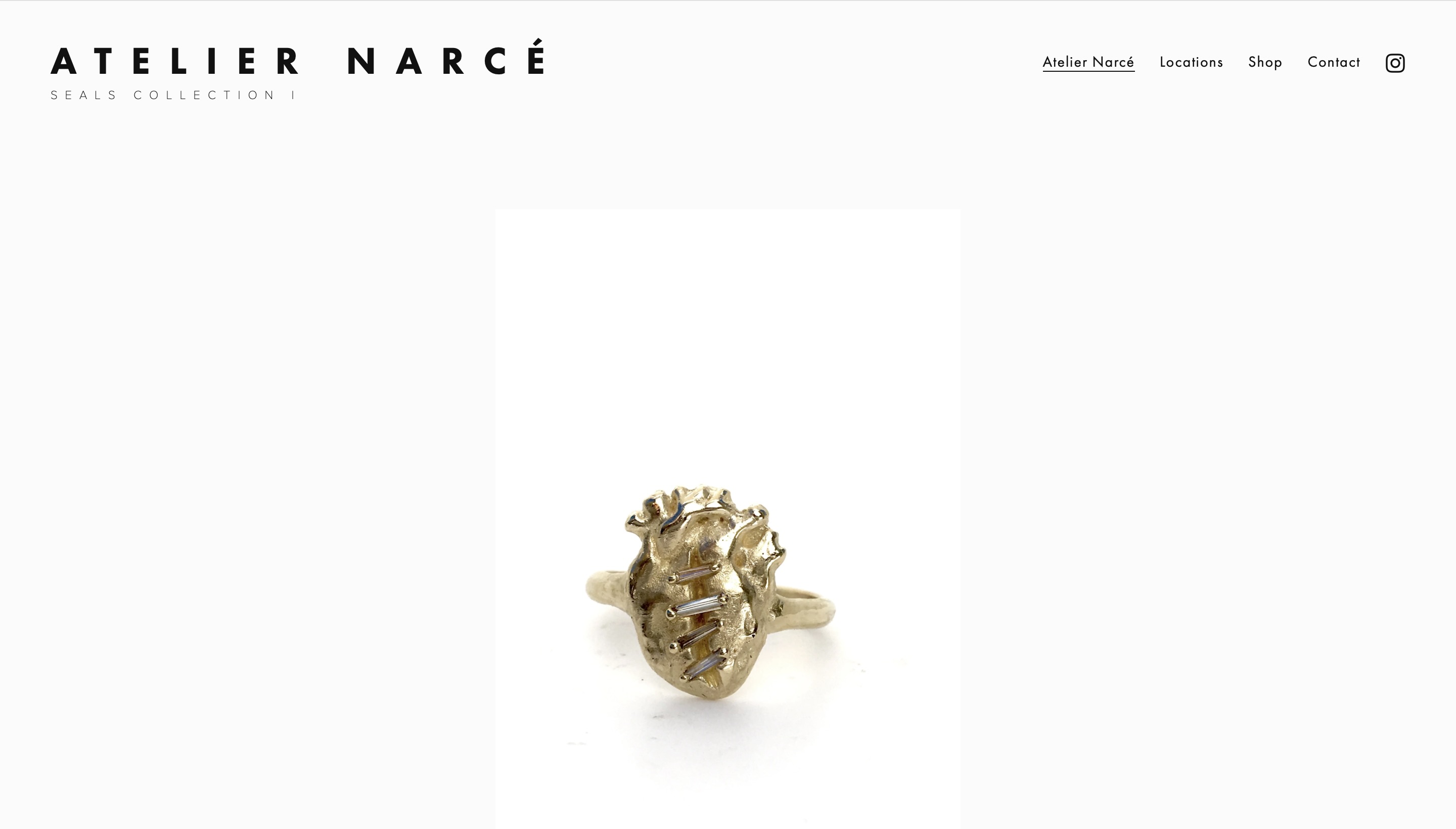 ATELIER NARCE site – hero photograph