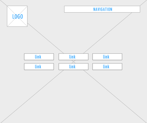 landing page wireframe