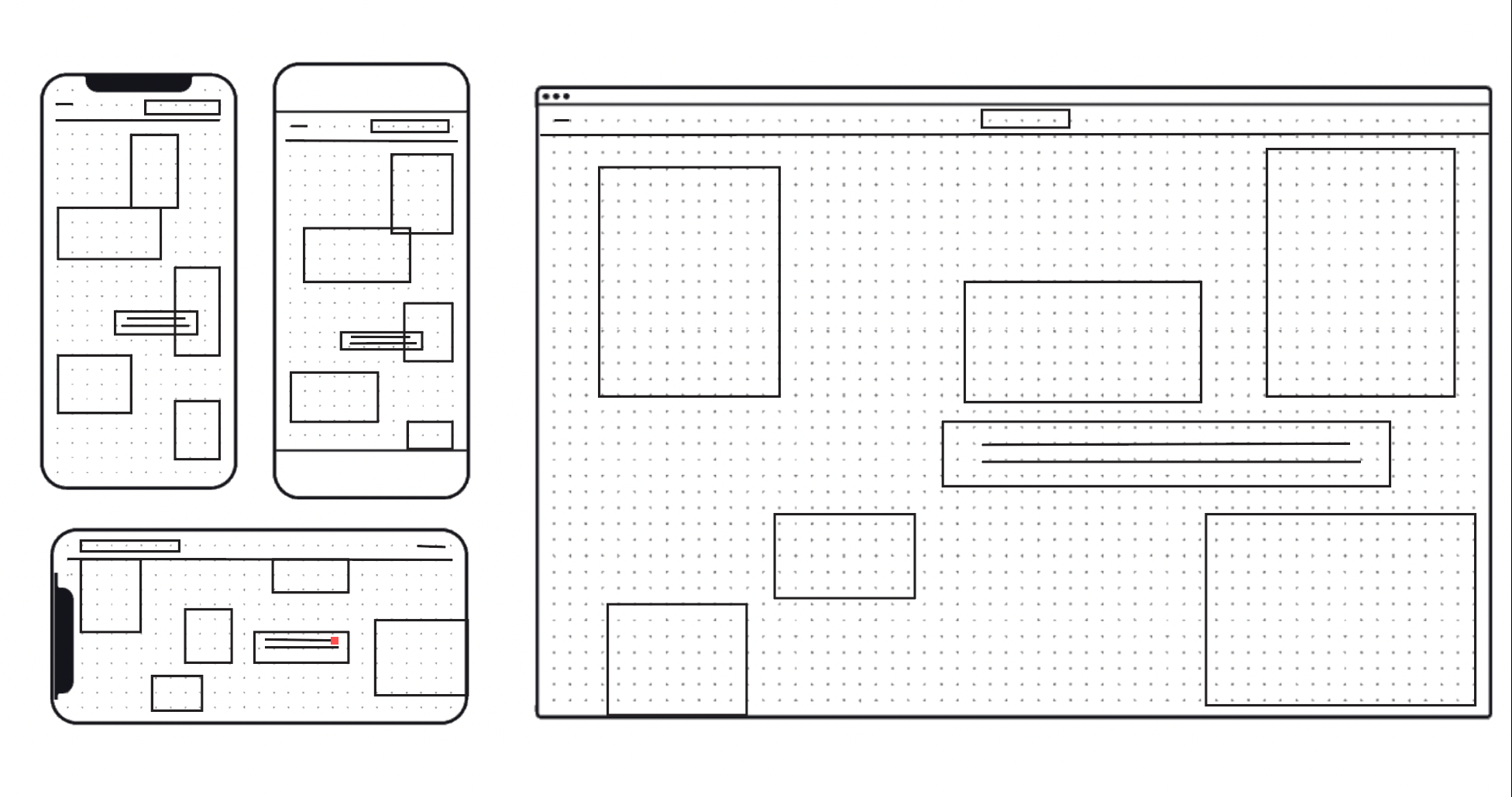 wireframe of website