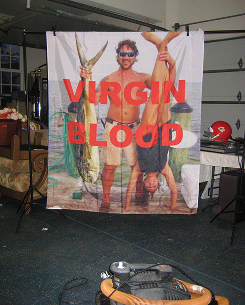 Virgin blood backdrop
