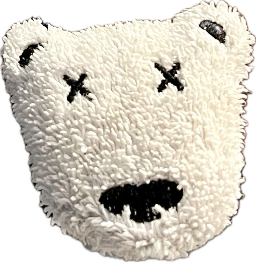 Distress Bear Bag Charm