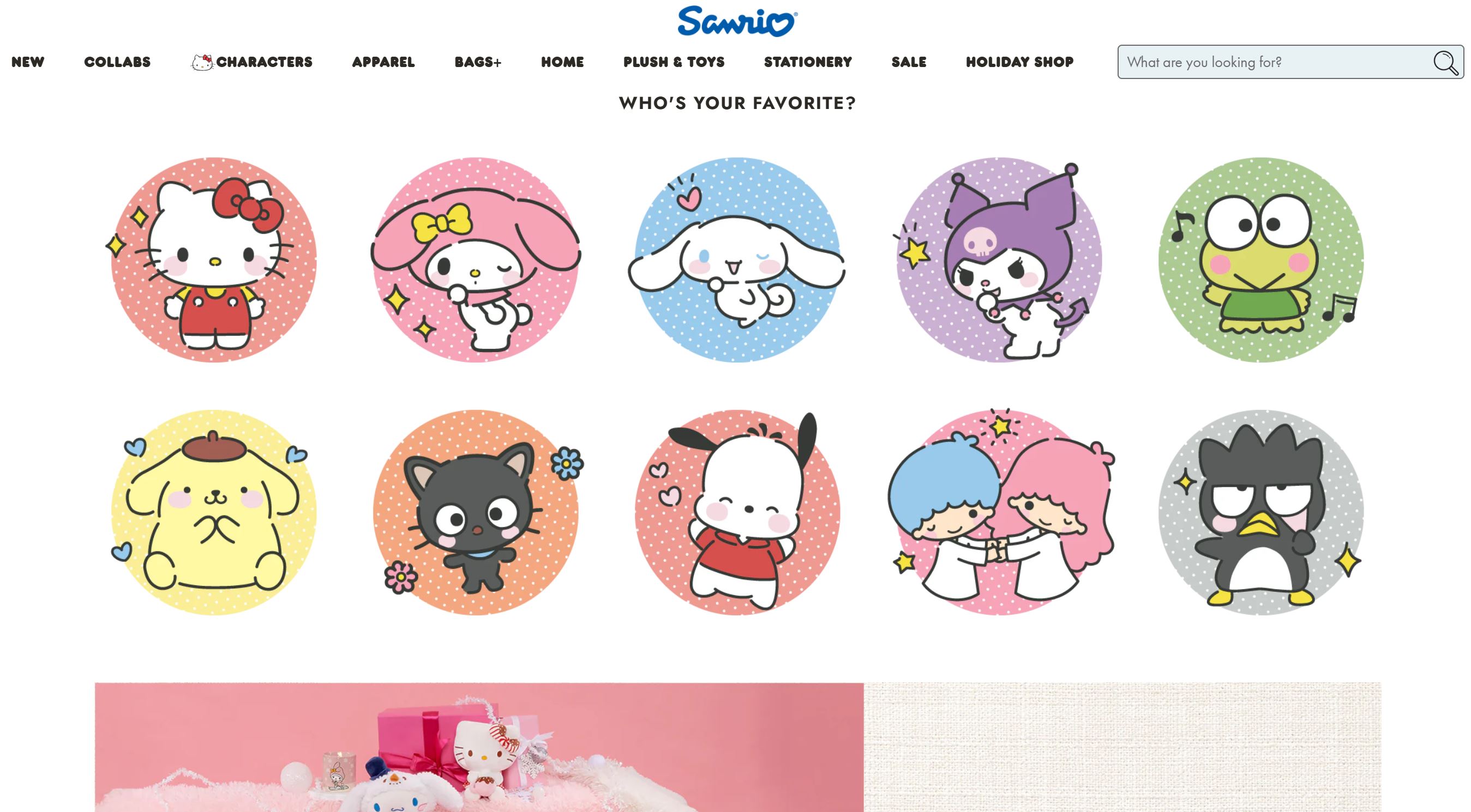 Sanrio Website