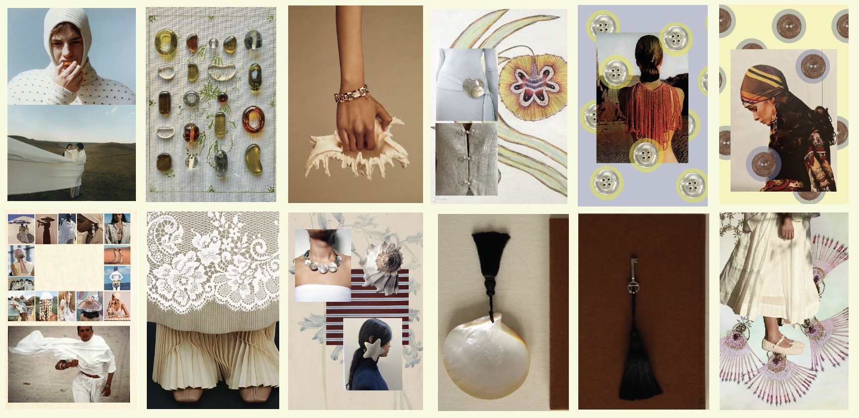 Color and texture moodboard