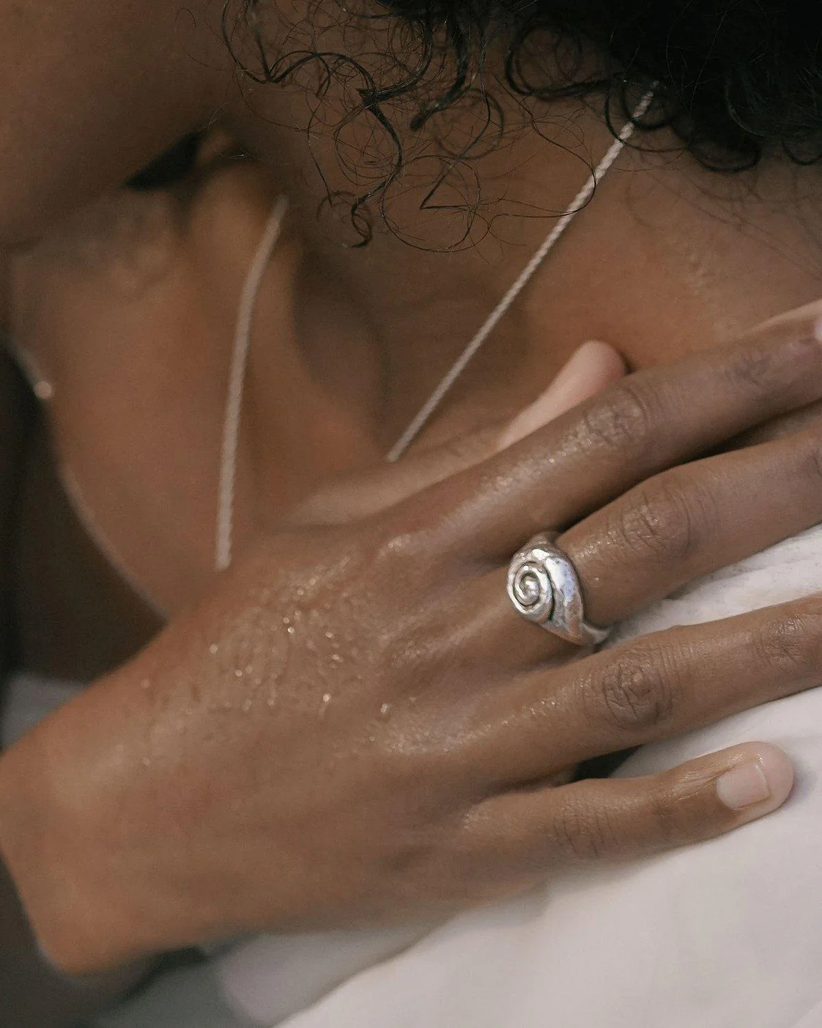 Mother of Pearl Locket – front view