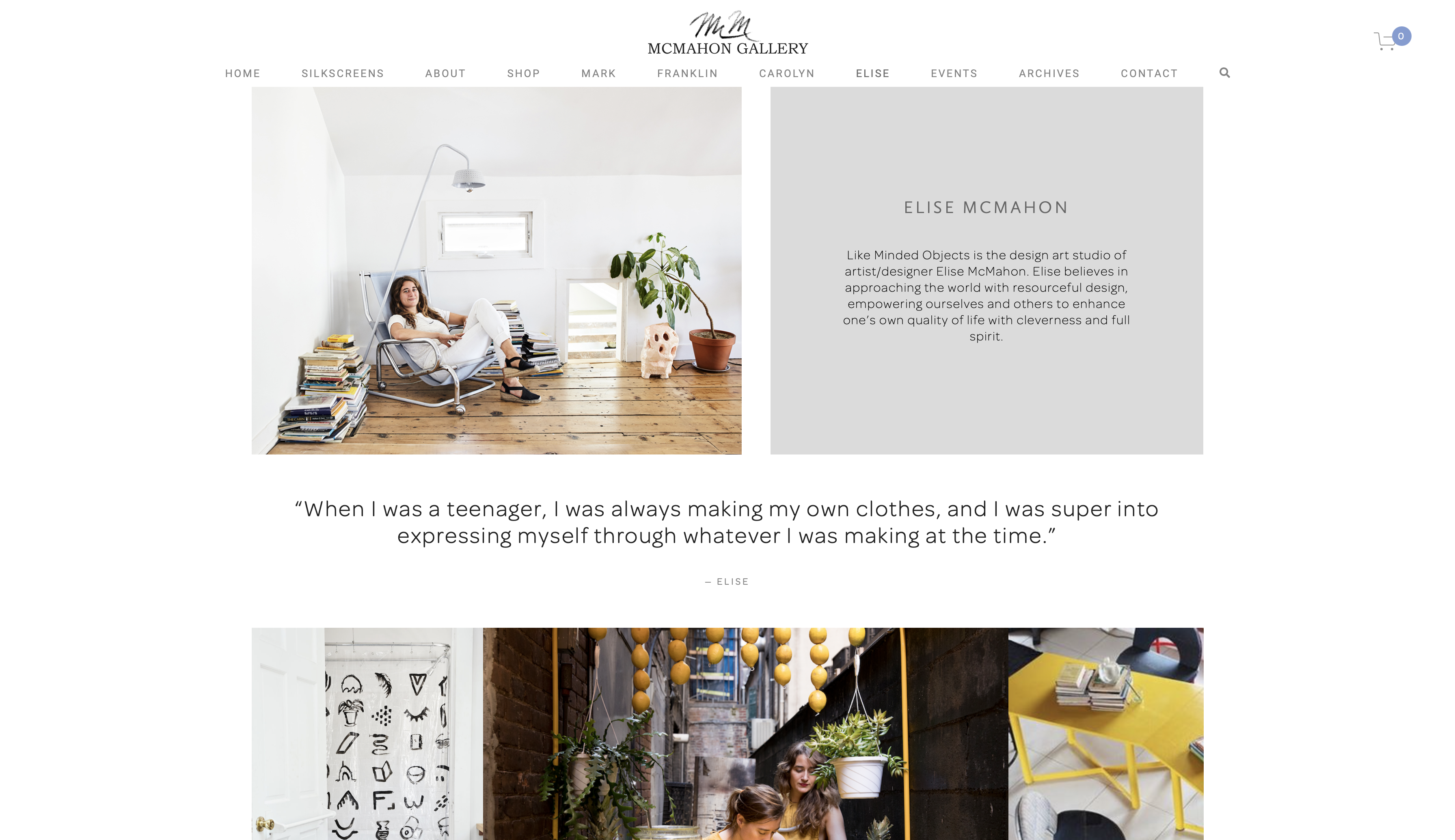 home page
