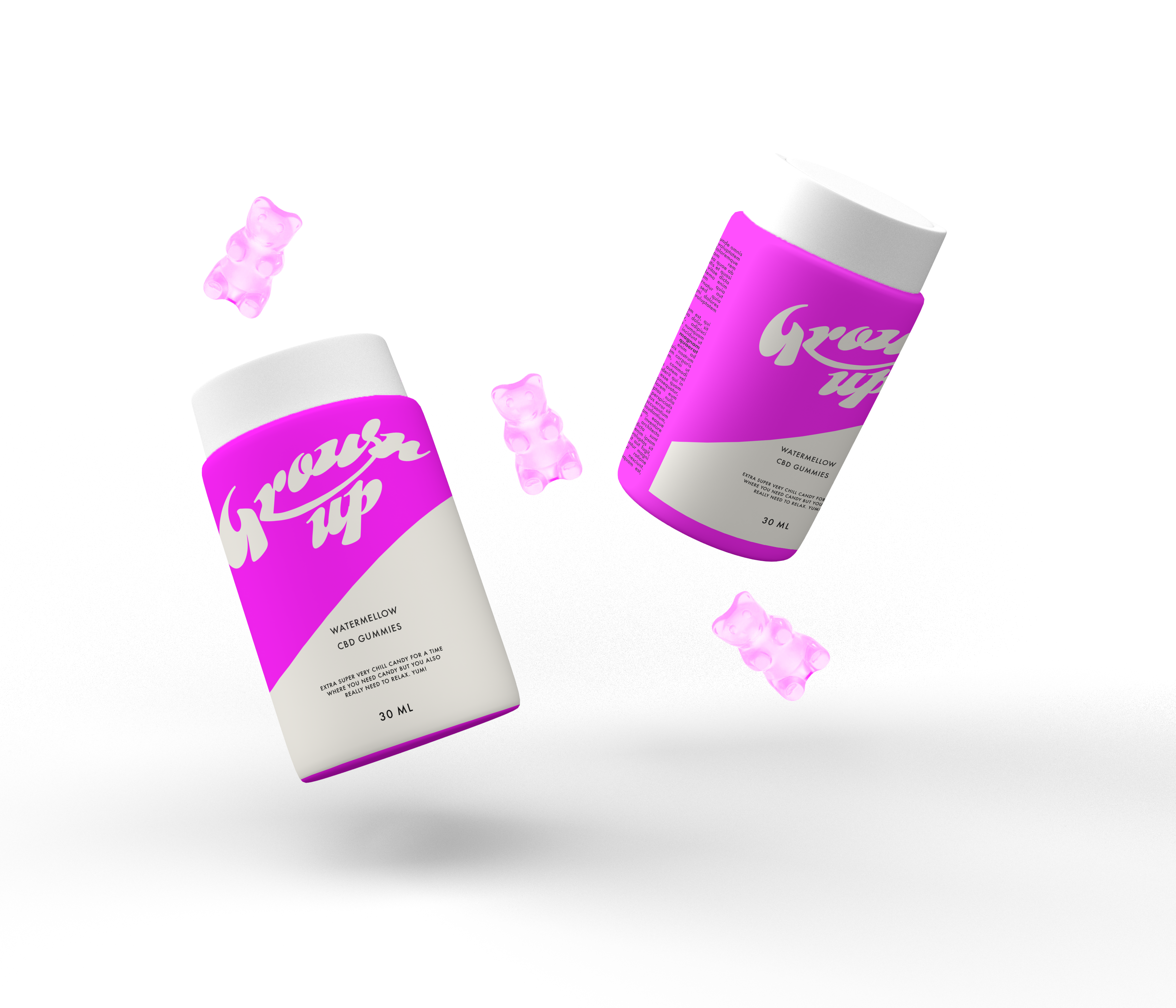 Grown Up watermellow Flavor CBD Gummies
