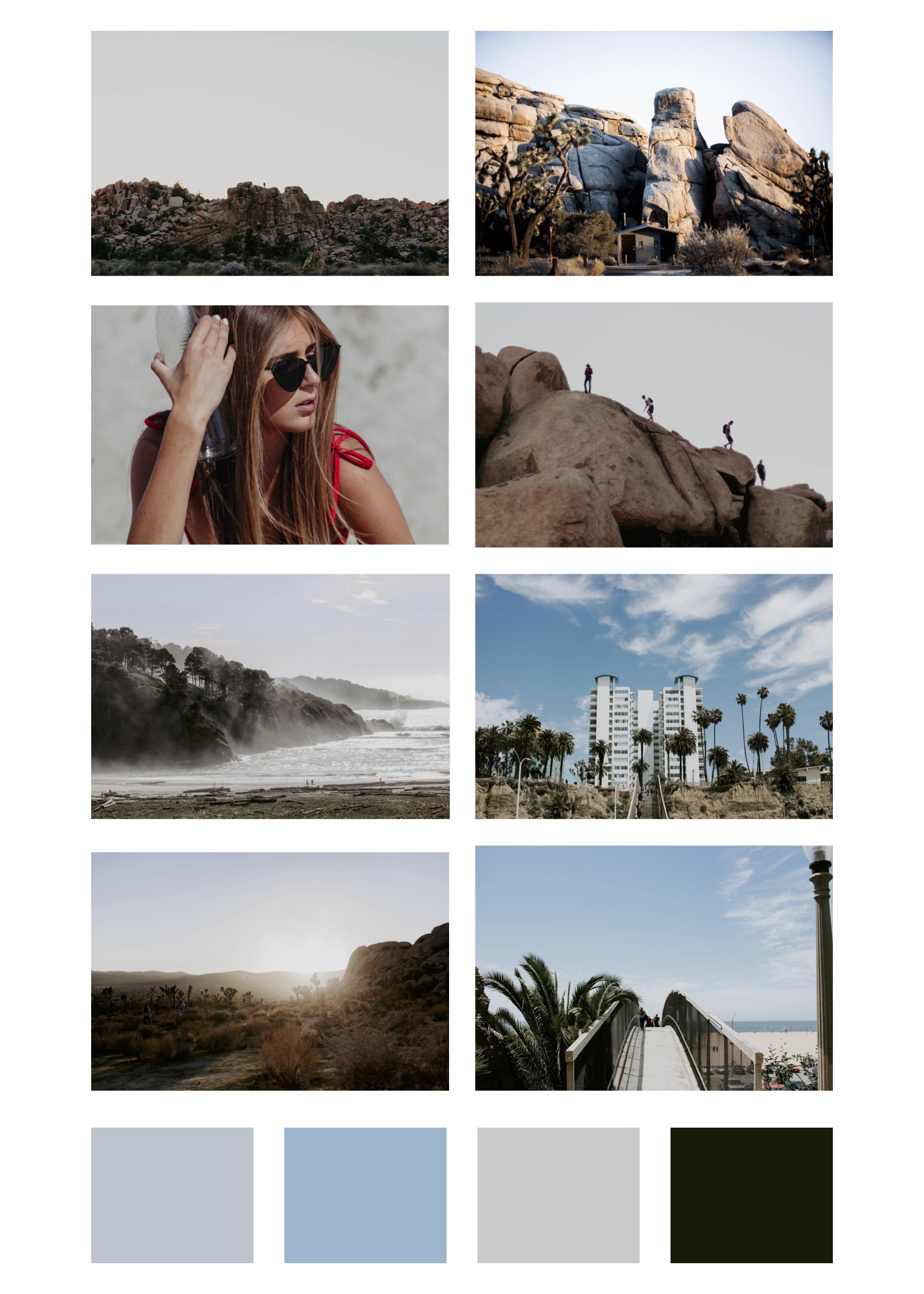 neutral photography moodboard