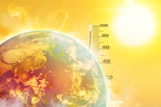 Graph showing rising global temperatures