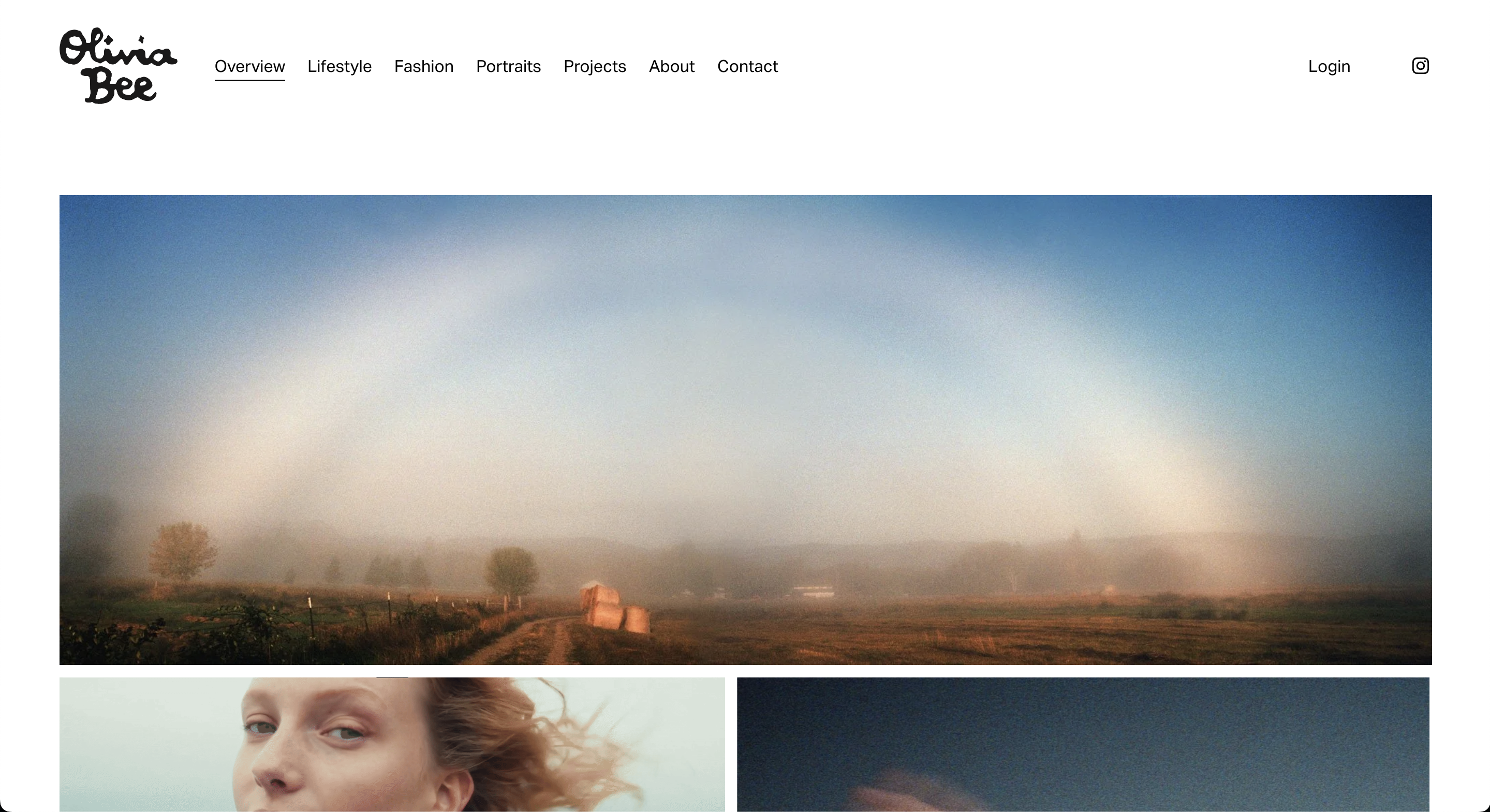 Olivia Bee website example