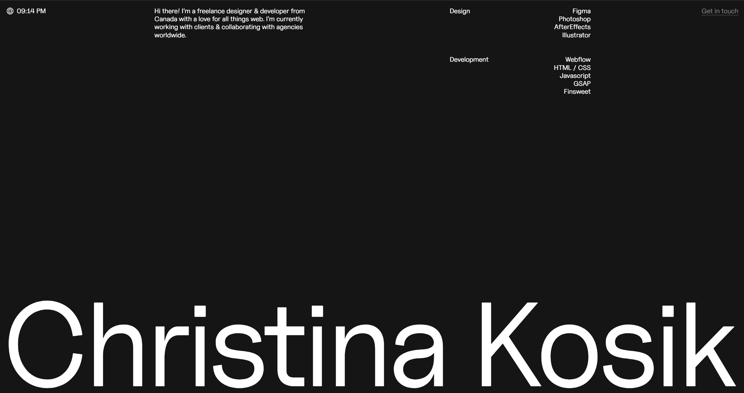 website design example