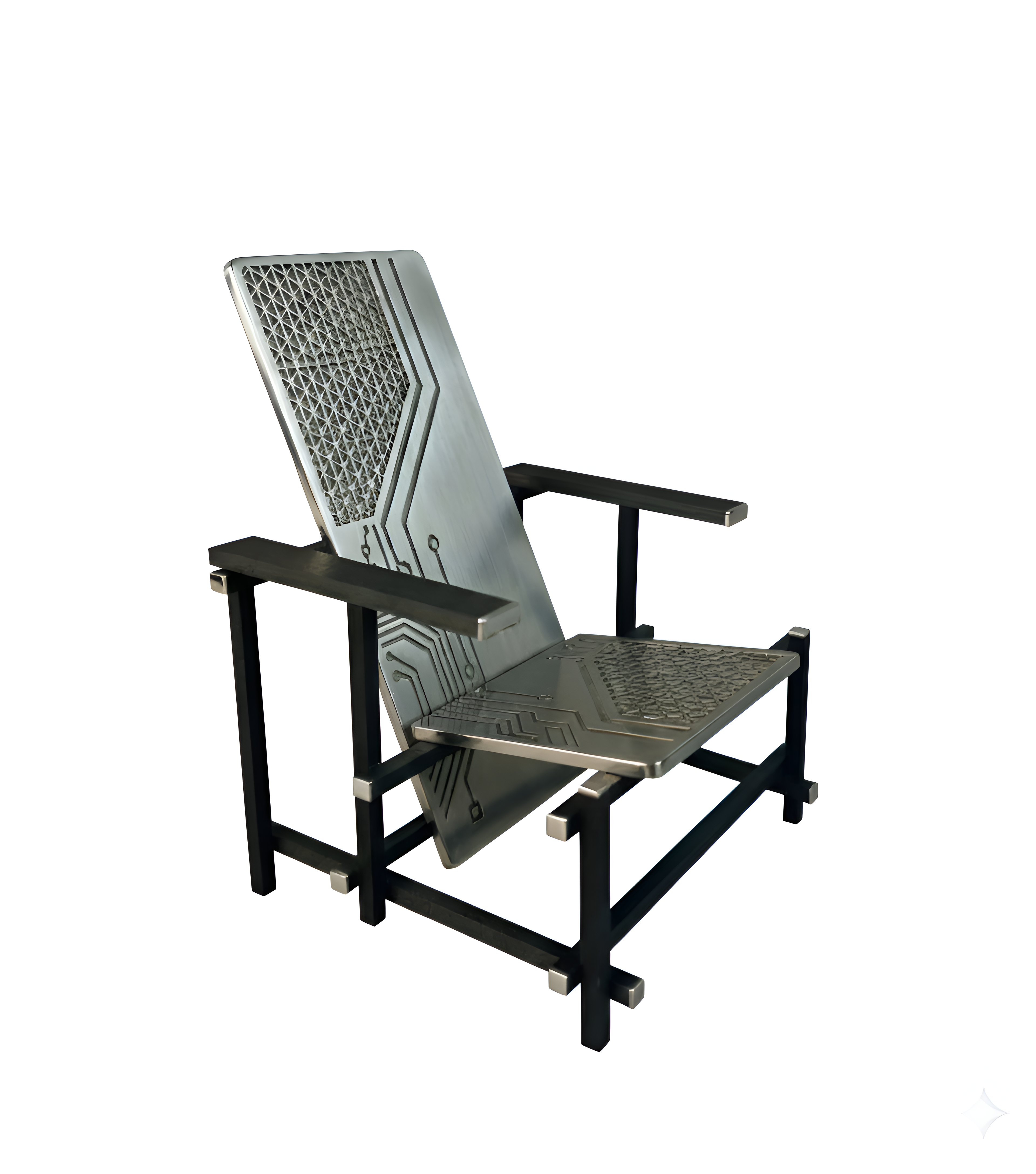 Sleek Metal Desk Chair