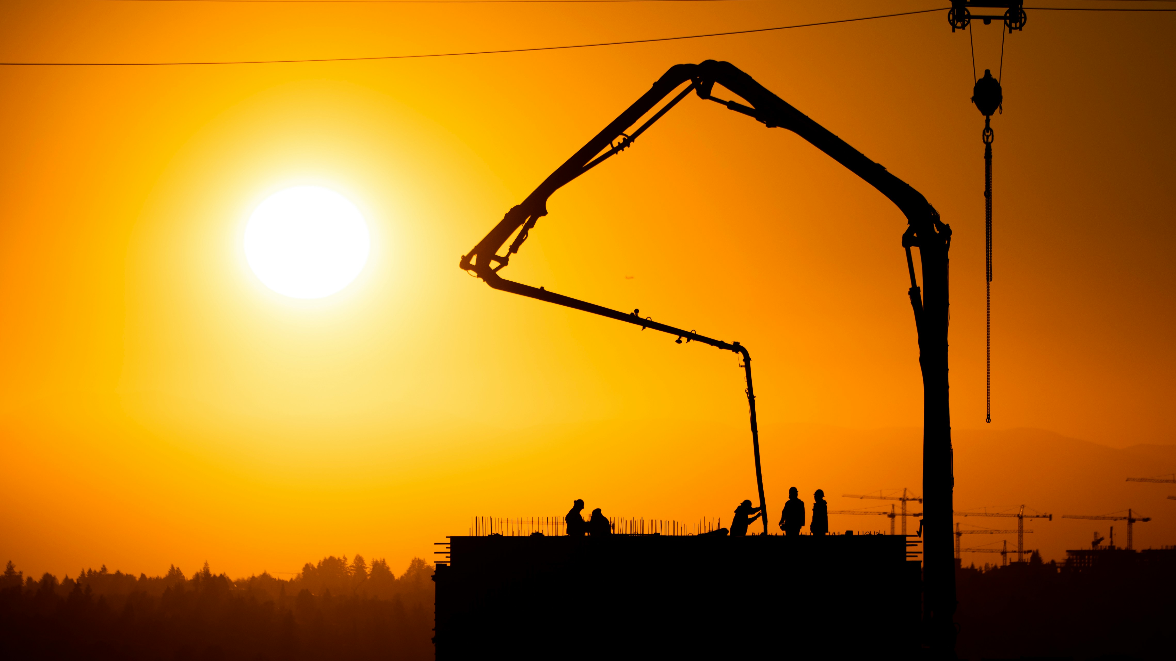 Outdoor worker under sun