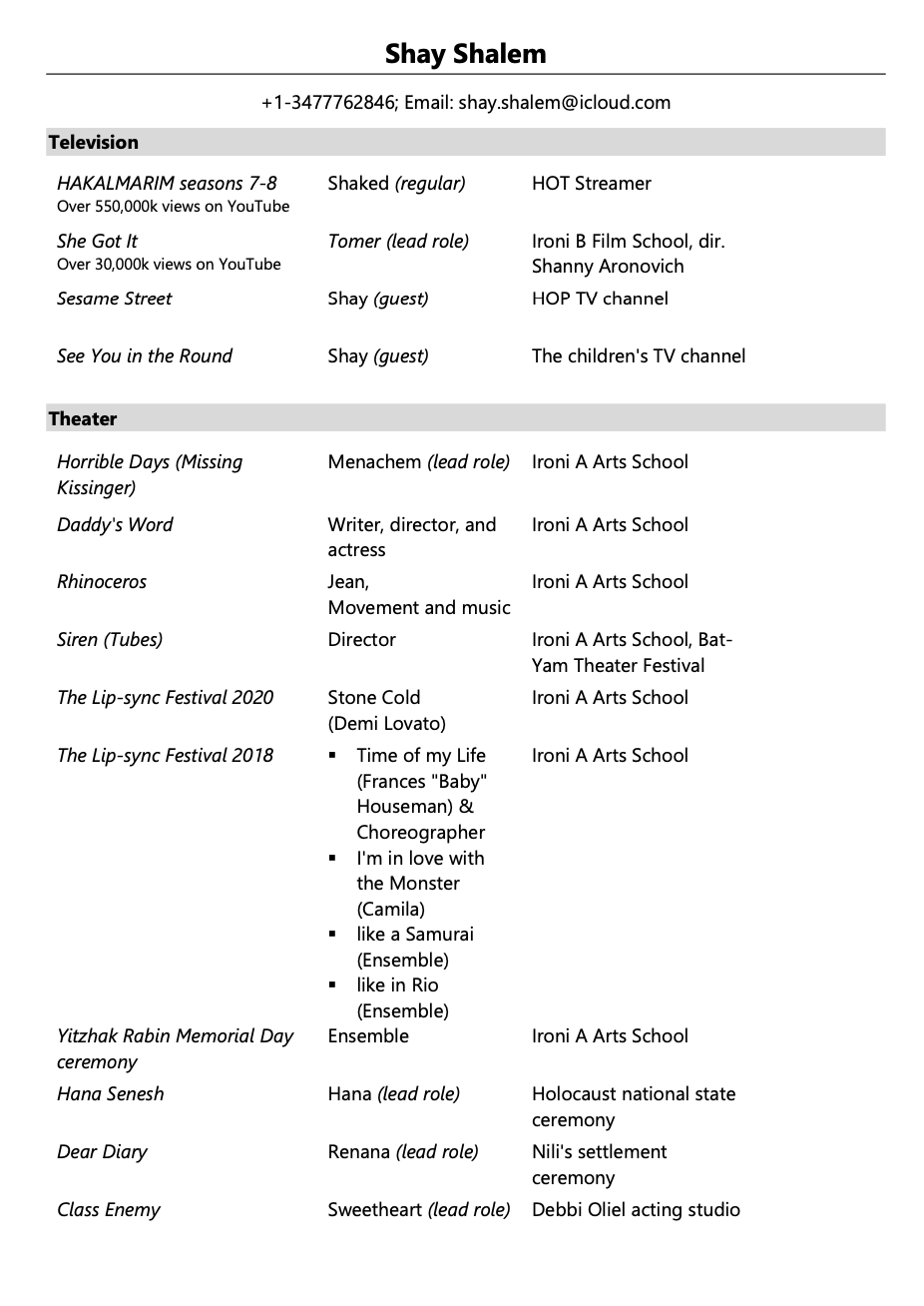My Resume