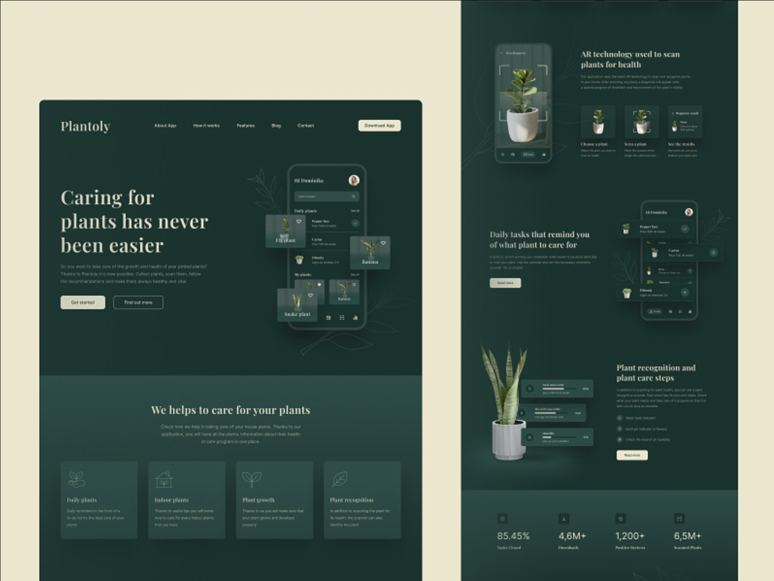 dark green ui