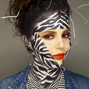 Avant Garde Geometric Zebra Print