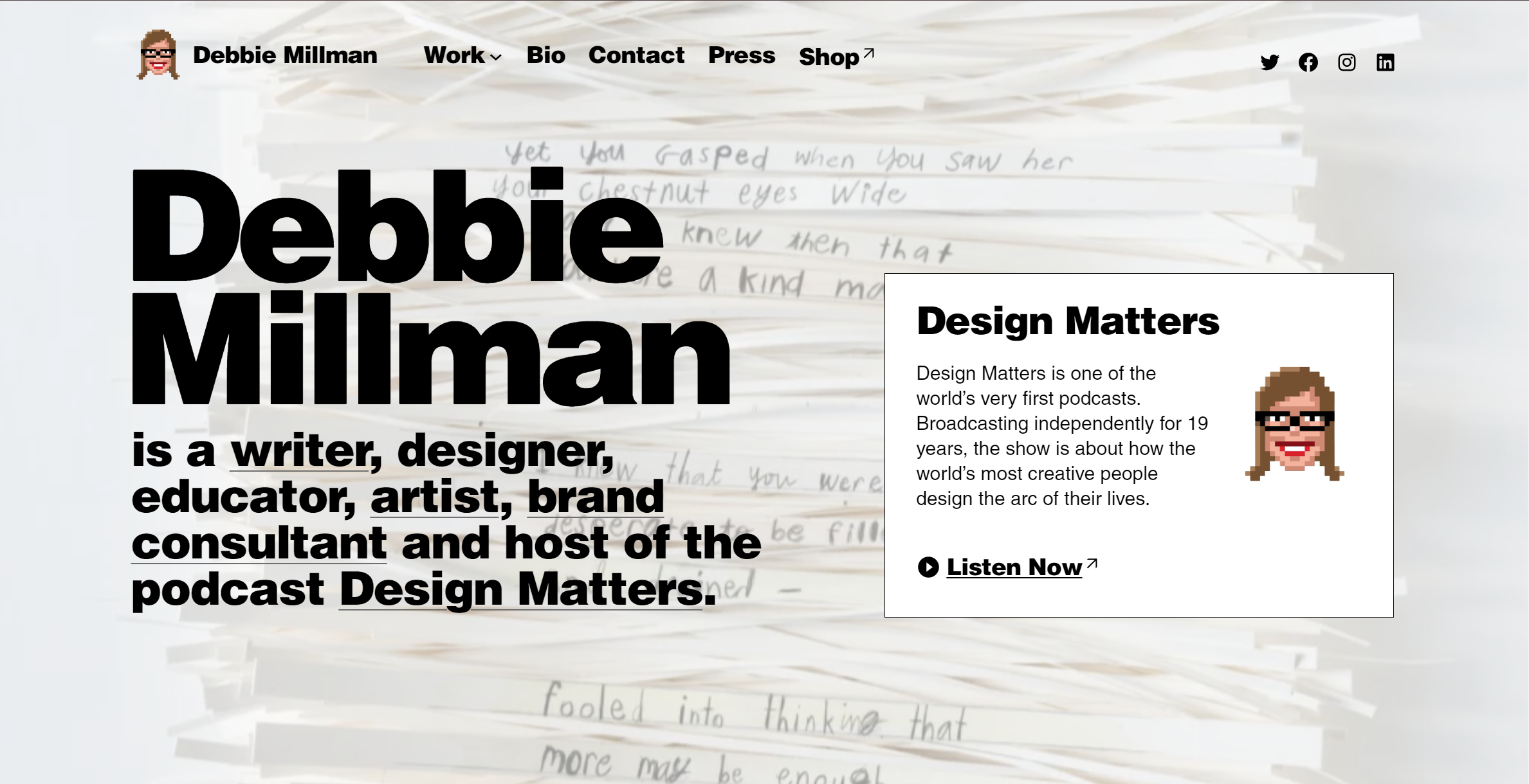 Debbie Millman Website 1