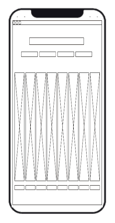 a picture of how the website showing on iphone vertically
