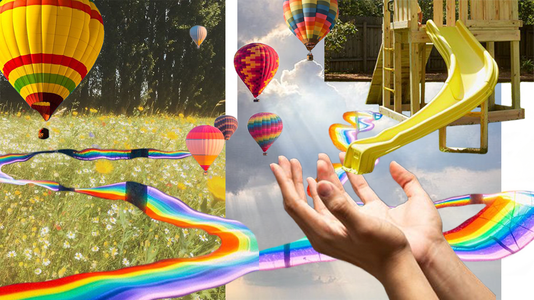 image of a dreamy playground setting