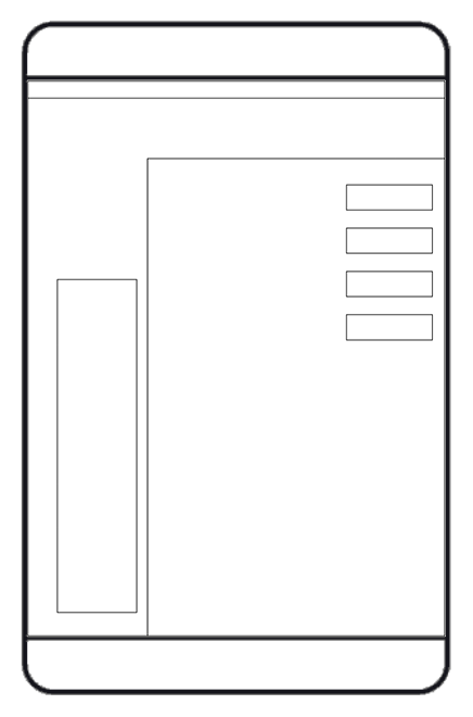 a picture of how the website showing on ipad vertically