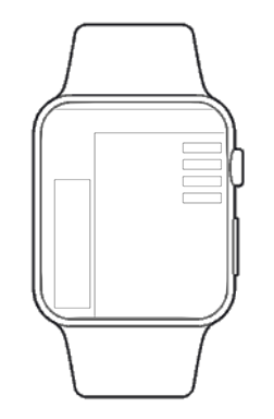a picture of how the website showing on watches vertically