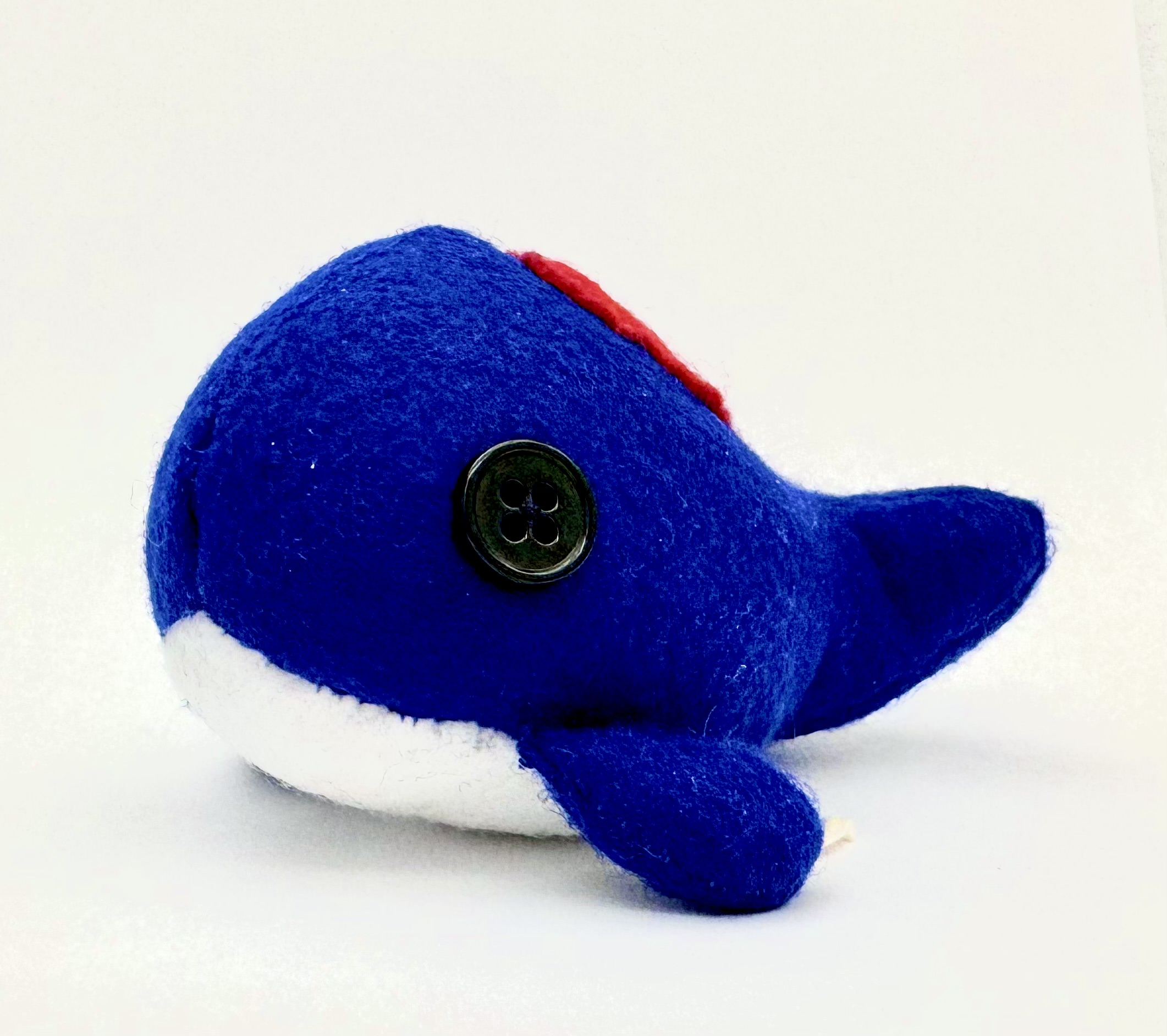 The original whale which doesn't have a keychain attachment
