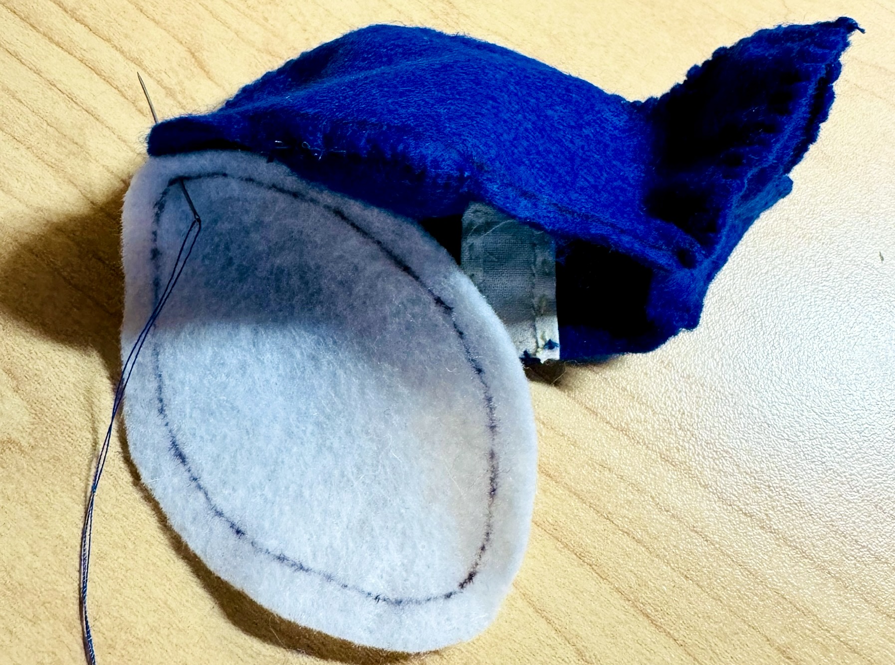 An in-progress whale