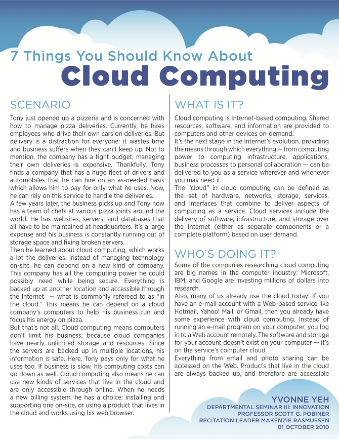 Cloud Computing 1st Page