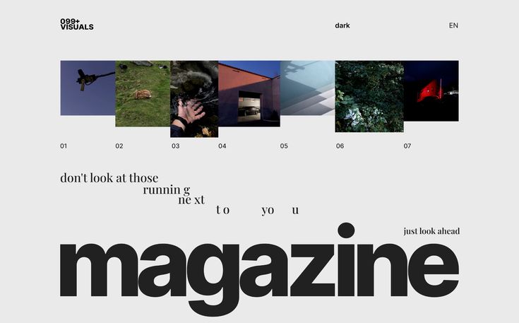 magazine site layout