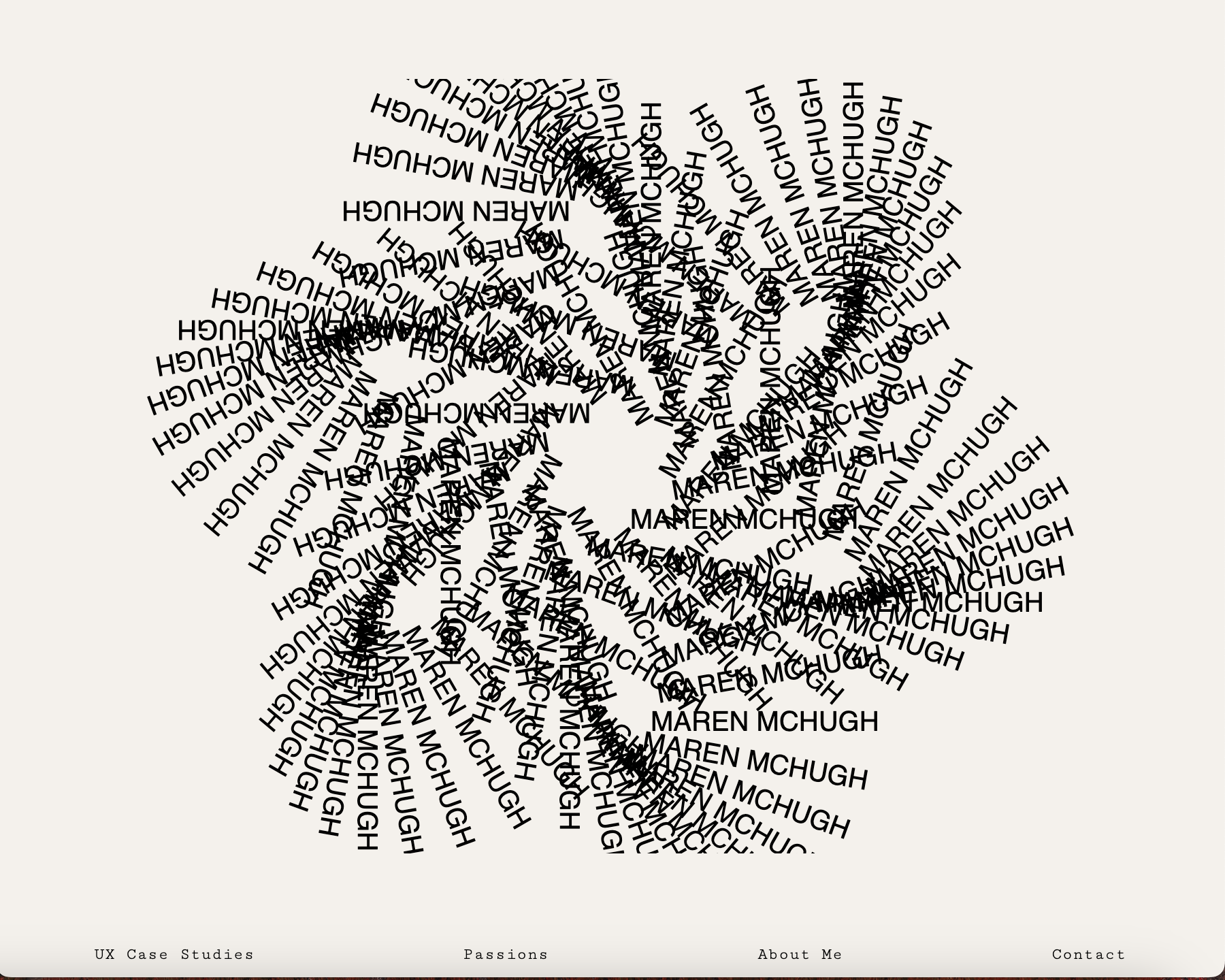 Screenshot of javascript interactive animation