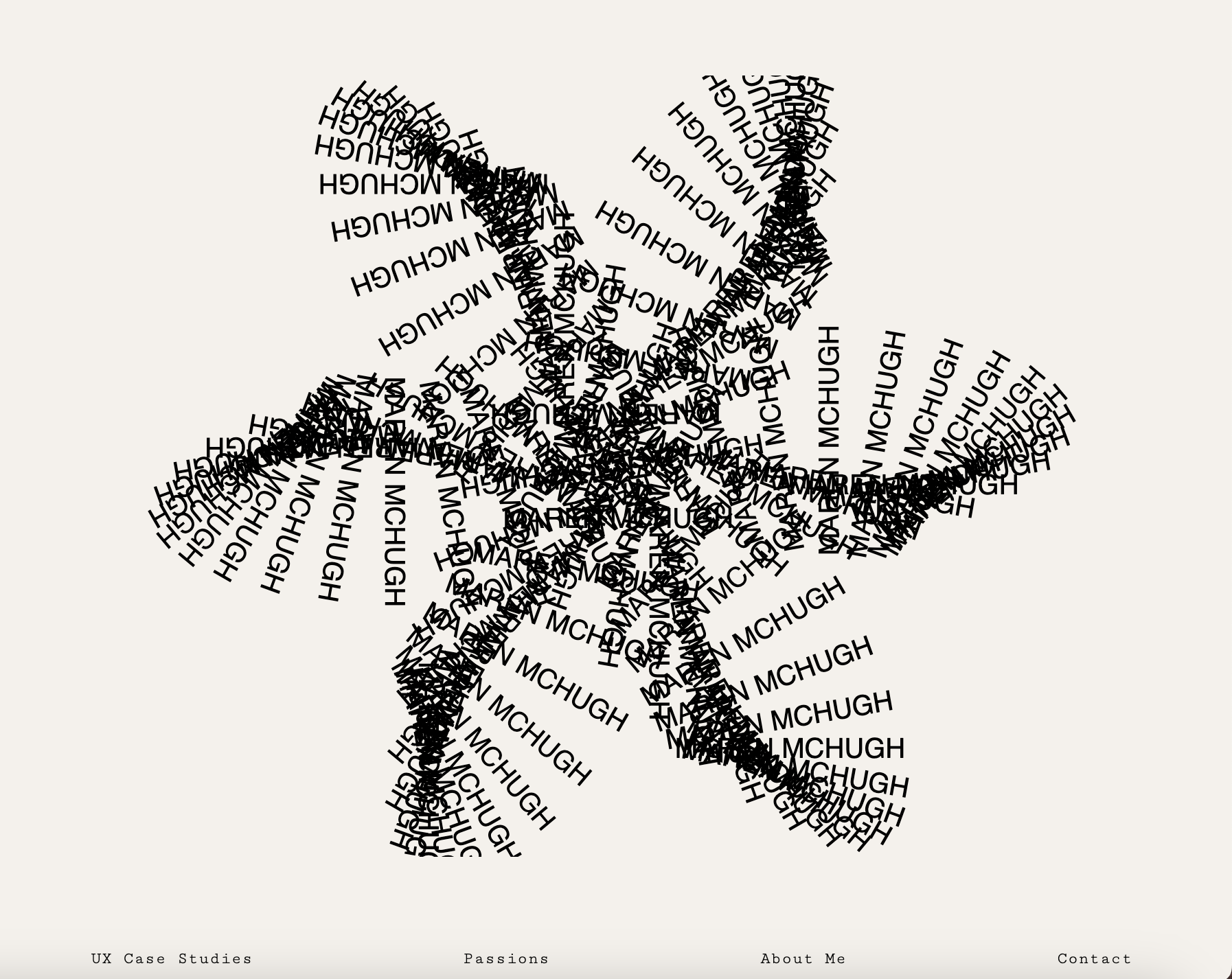 Screenshot of javascript interactive animation