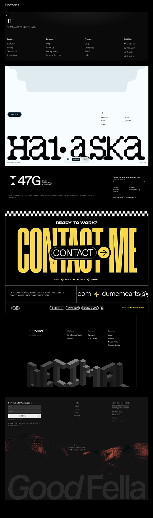 Footer Concept